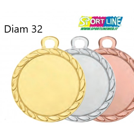 Medaglia Neutra Diam mm. 32 - oro, argento, bronzo