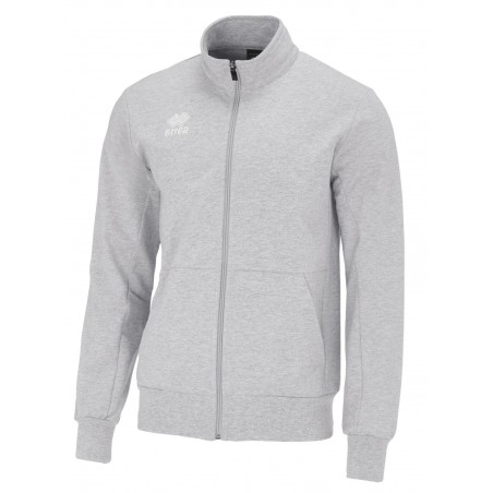 ERREA DAVID FELPA FULL ZIP GRIGIA