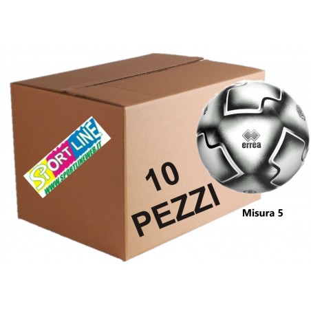 Errea Pallone Calcio College ID - Bianco / Nero Mis. 5 - 10 PEZZI -