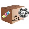 Errea Pallone Calcio College ID - Bianco / Nero Mis. 5 - 10 PEZZI -