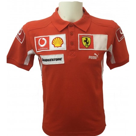 PUMA POLO MANICA CORTA UFFICIALE FERRARI 2005 SCHUMACHER/BARRICHELLO